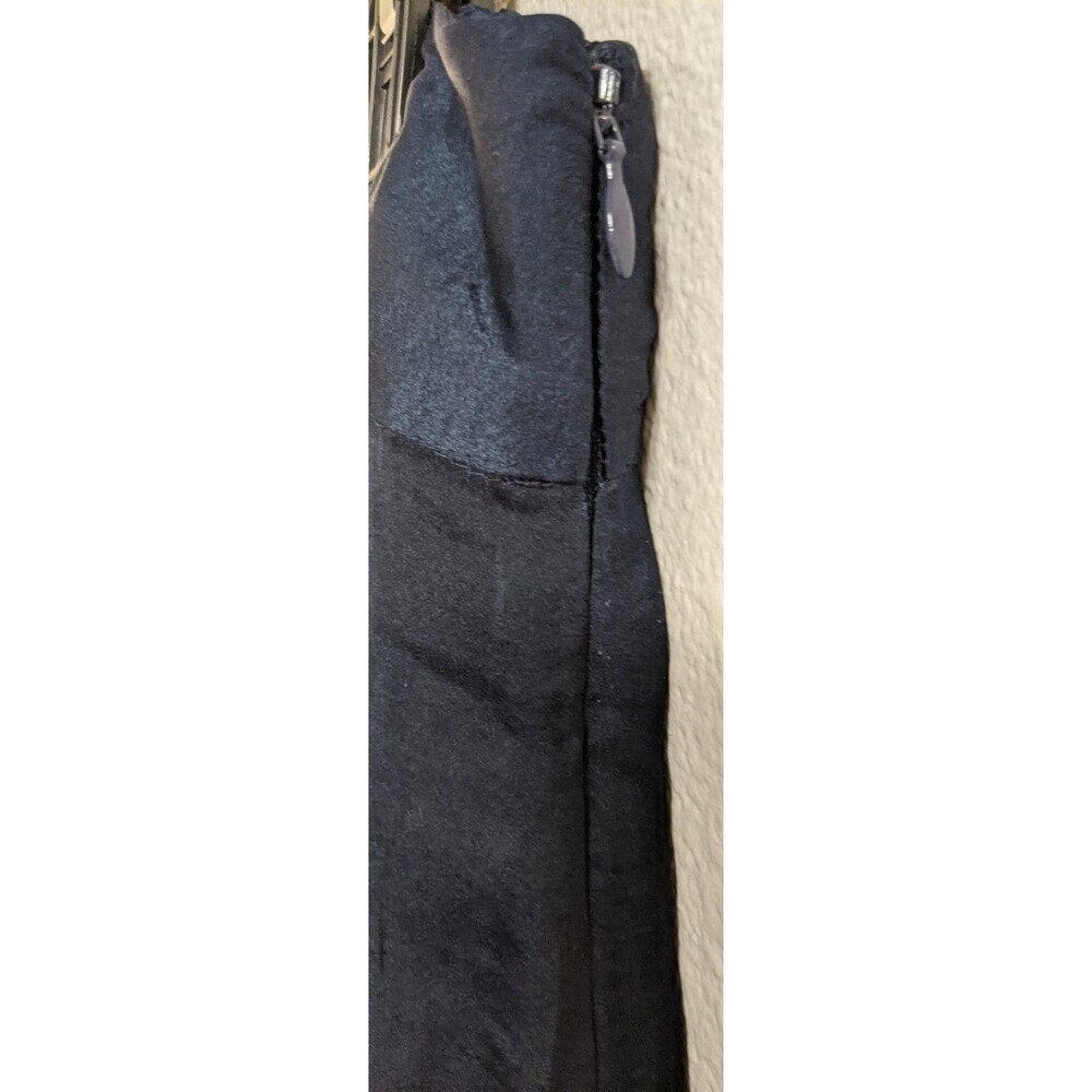 Women's SOFT SURROUNDINGS "Perfect Palazzo" Blue Satin Wide Leg Pants Petite S - Picture 6 of 11